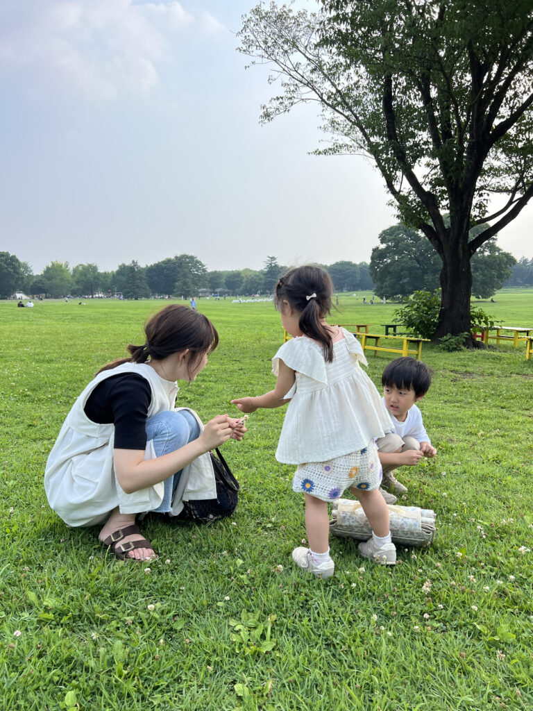 緑の中で。自然に触れて新しい経験をすることでリフレッシュ