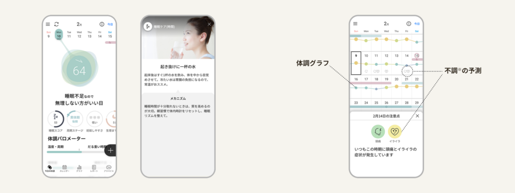 毎日の体調へのアドバイス