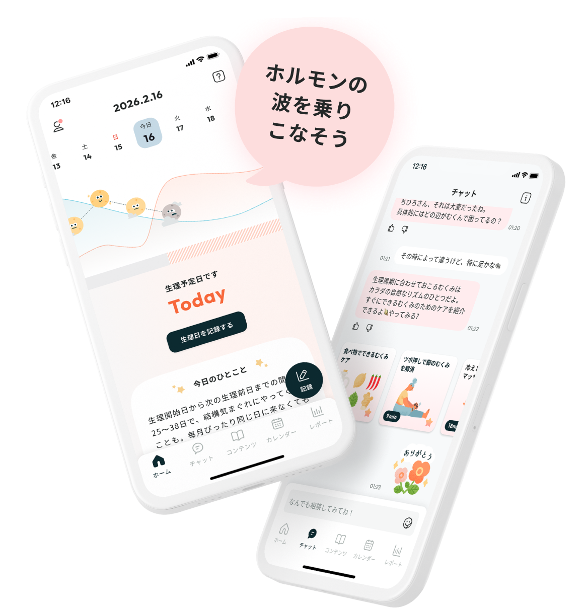 生理・体調管理アプリ「ソフィBe」